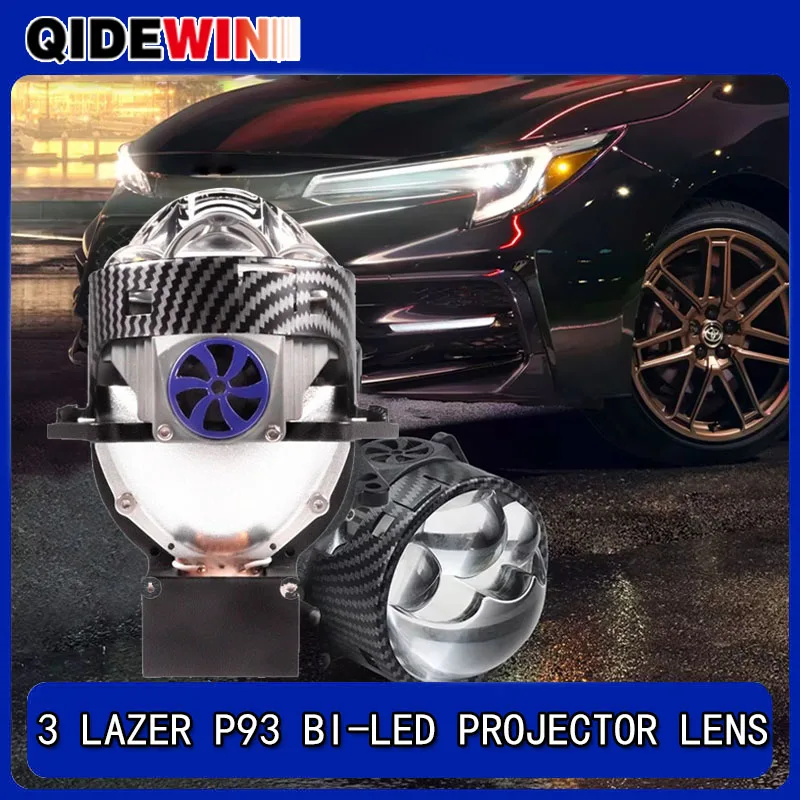 

P93 2PCS 3 Inch Bi LED Projector Headlights Lenses for Hella LED Lights Projector 120W 40000LM Diode Headlamp Car Accessories