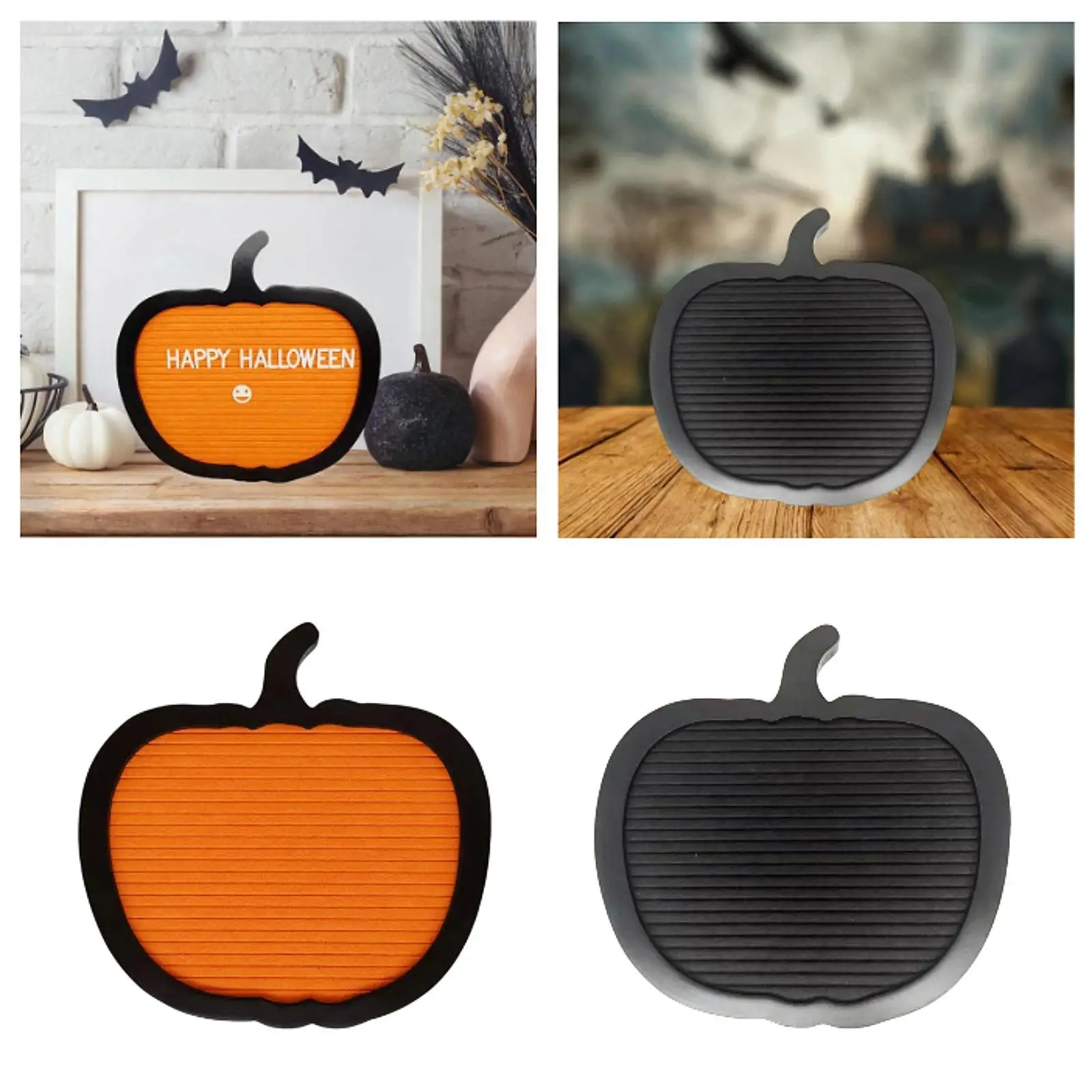 Доска для писем, почтовая доска в форме тыквы 10 x 10 дюймов, готические подарки, фетровая доска объявлений, жуткая для украшения офисной вечеринки