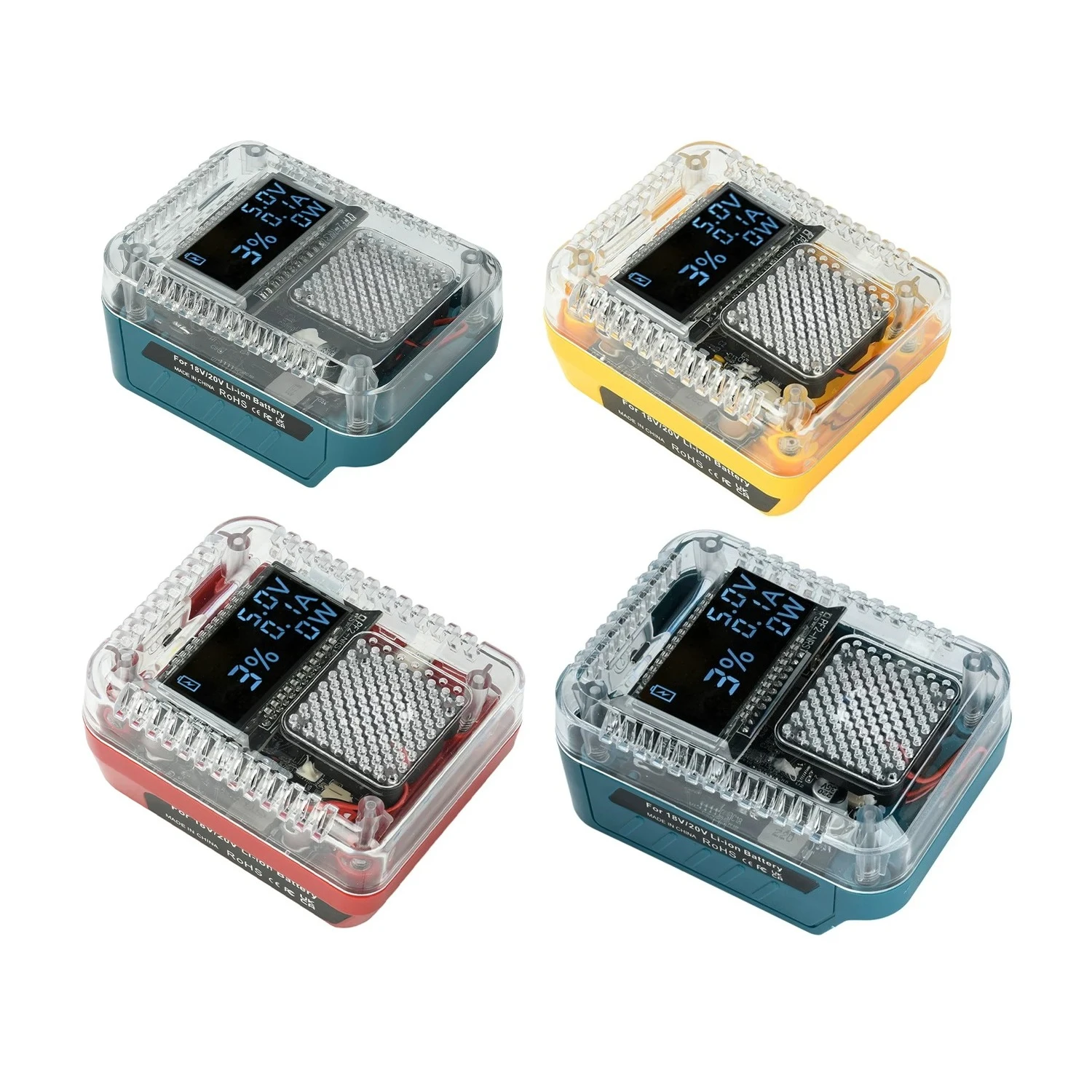 Bi-directional Charge & Discharge PD3.1 140W Type-C Battery Charger Module Digital Display Power Adapter For Lithium Battery