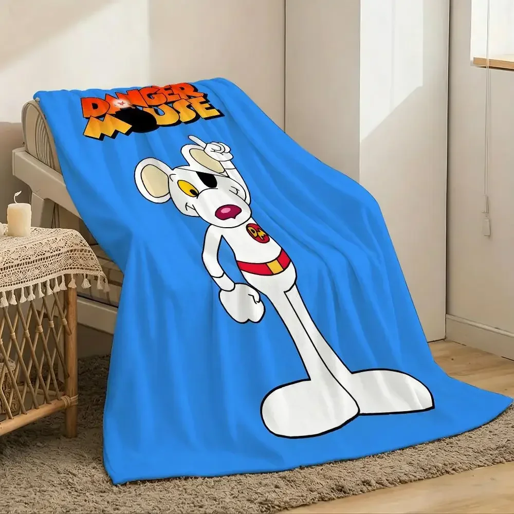 D-dangers Mouses Throw Lightweight  Flannel Blanket Soft Skin-friendly for Summer Cooling