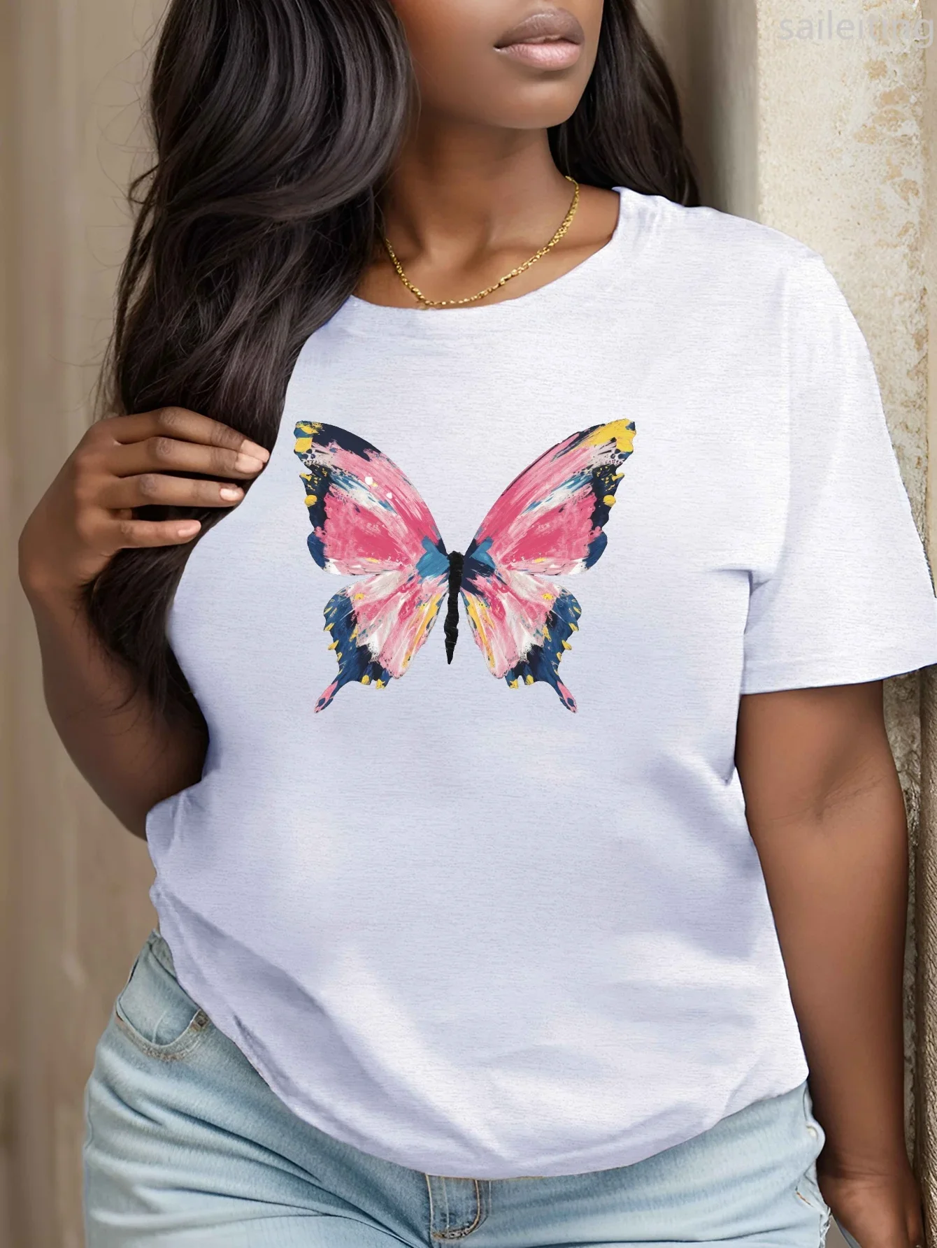 Camiseta غير الرسمية الفقرة موخير تصميم فني ماريبوسا مانغا كورتا كويلو ريدوندوفرانو مانغا كورتاروبا دي كالي