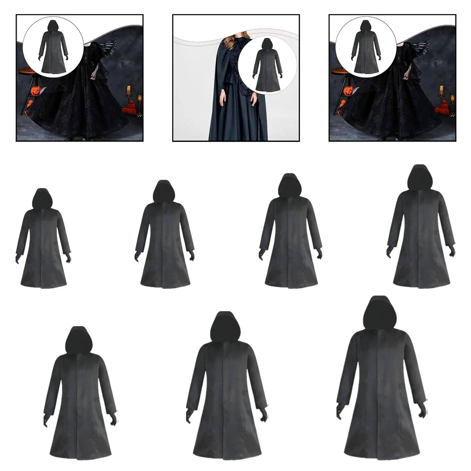 Halloween kostuum poncho gewaad Cape outfit voor partij gunst carnaval aankleden
