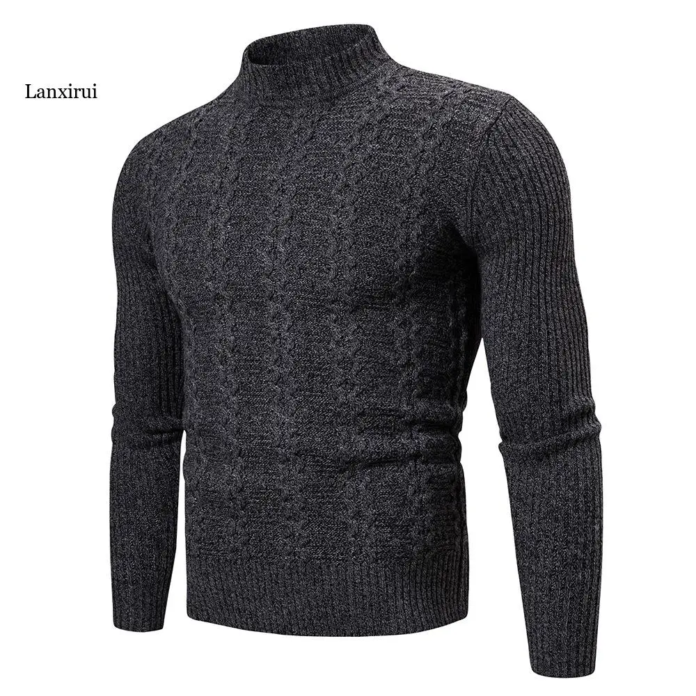 Men's Fashion Trend Long Sleeve Knitwear Casual Outdoor Sports Pullover Sweater