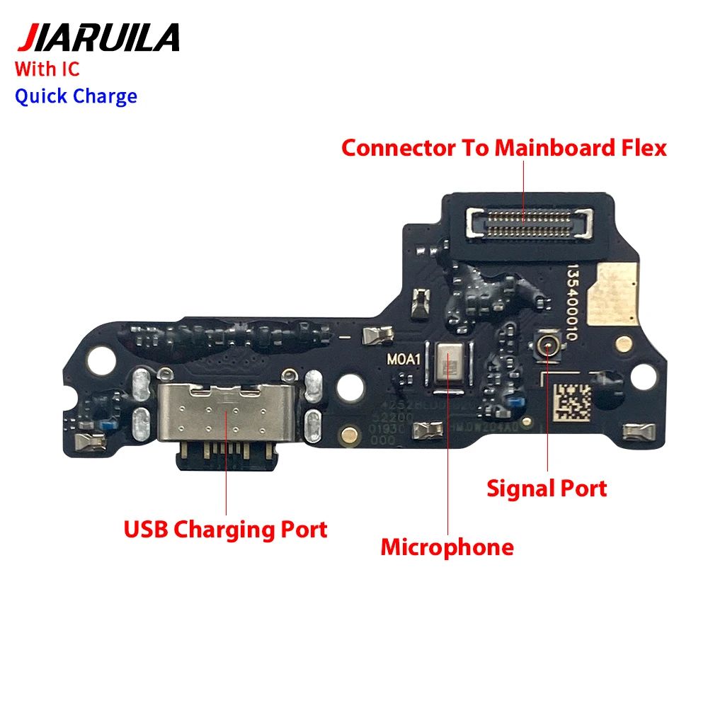 منفذ شاحن قاعدة USB لشاومي Redmi 15 5G 13 4G 5G 12C 15C 12 5G 13C 4G شحن لوحة تركيبية مع ميكروفون