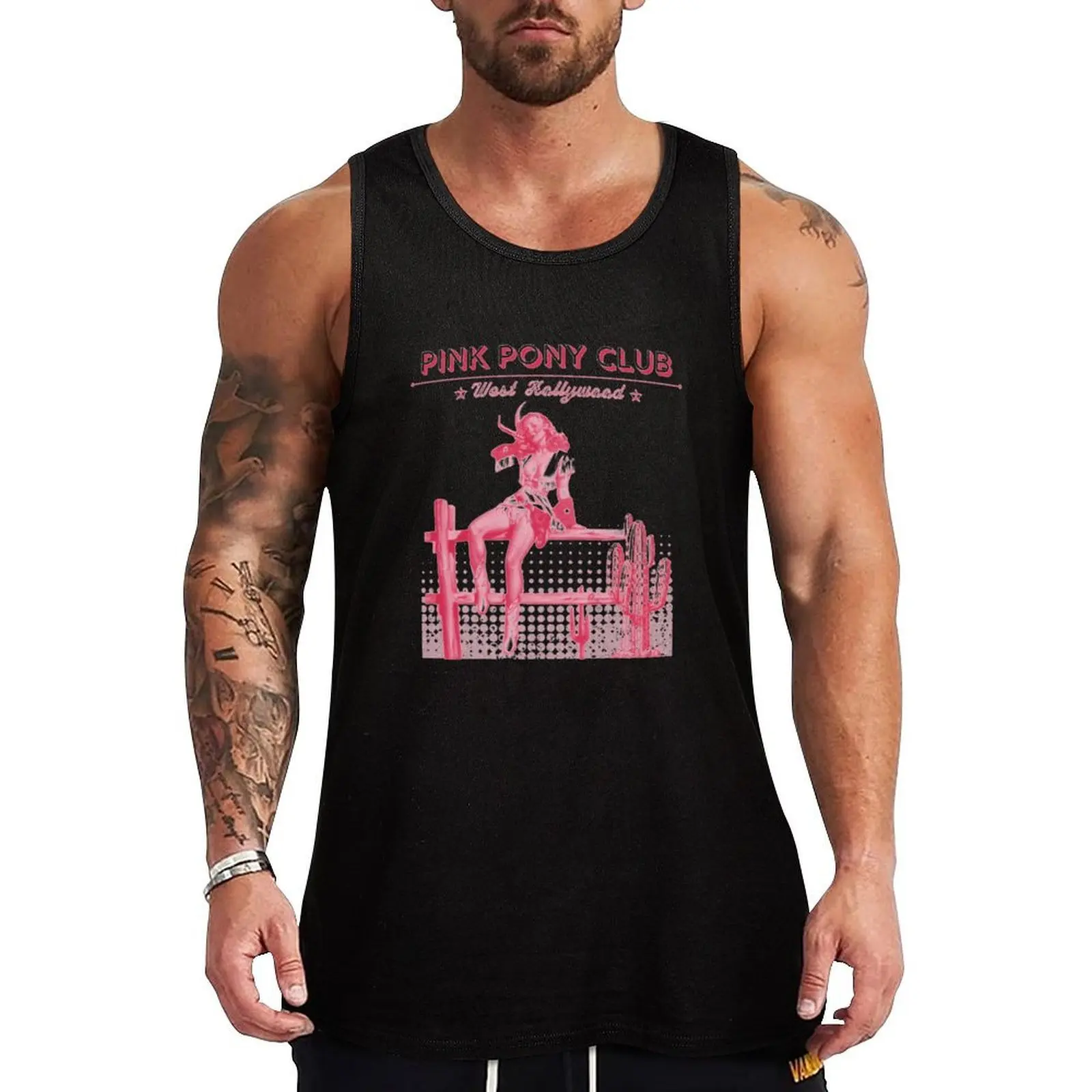 Camiseta sin mangas Pink Pony Club Cowgirl, camiseta informal de calle, camisa urbana sin mangas