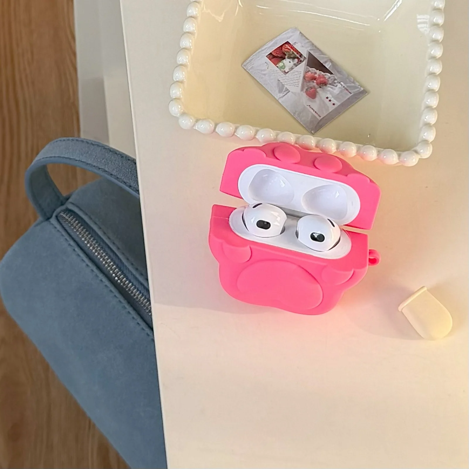Earphone Case for  Airpods 4 3 2 1 Pro2 3 Ins cartoon Ctue  cat claws  Anti-drop Protective Cover Silicone Headphone Accessories