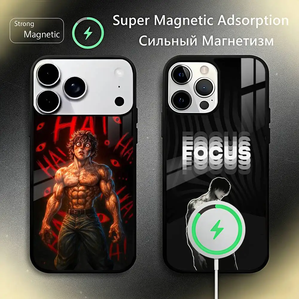 

B-Baki Phone Case For iPhone17,16,15,14,13,12,11 Plus,Pro Max For Magsafe Wireless Charging