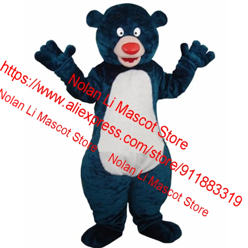 New Customized Blue North African Balu Bear Mascot Costume Role Playing Product Adult Size Advertising Game Festival Gift 857