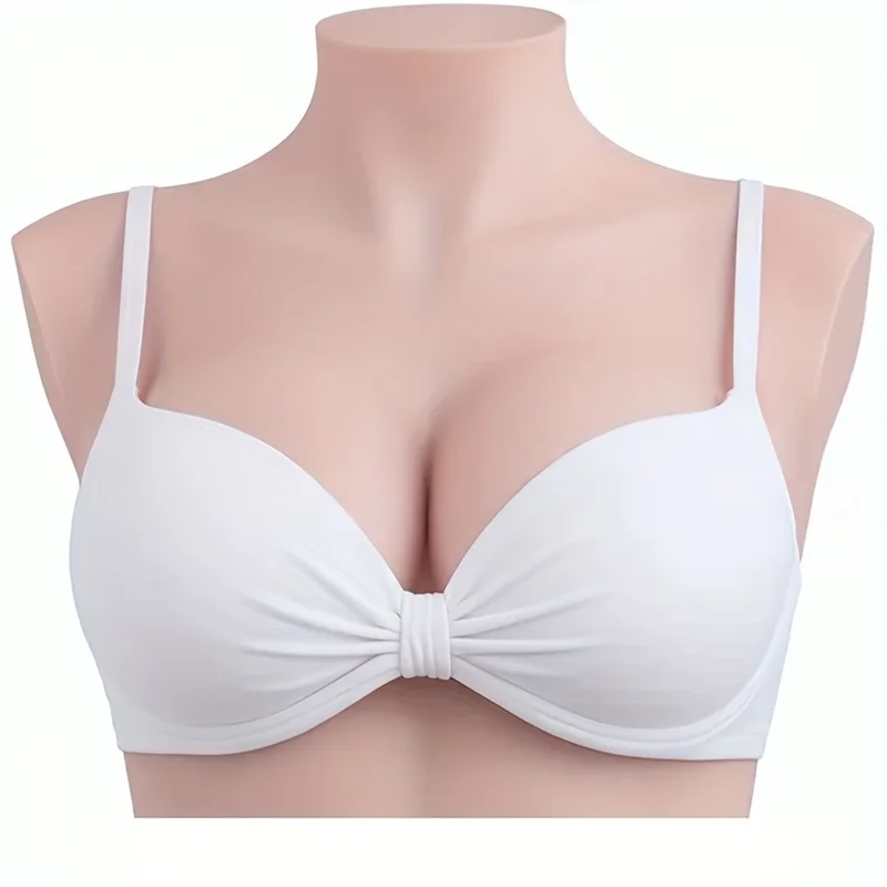 Elegant Edition Simulated Silicone Breast Plate - C-G Cup Realistic Fake Breasts for Crossdressers, Drag Queens & Transgender