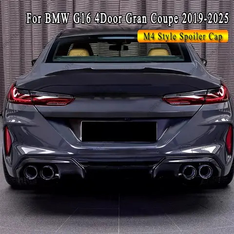 BMW 8 시리즈 G16 그란 쿠페 4 도어 2019-2025 840i 840d M850i 자동차 M4 스타일 후면 트렁크 부츠 지붕 립 스포일러 스플리터 튜닝