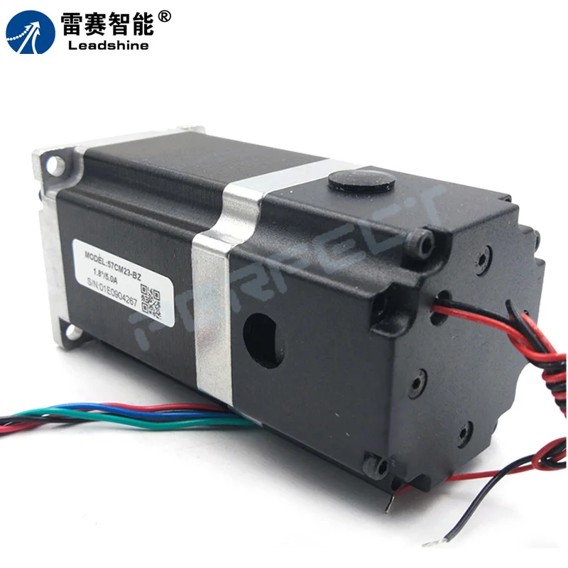 Leadshine 2 المرحلة NEMA23 محرك الفرامل 57CM23-BZ 2.1N.M مع سائق DM542S جهد الإدخال VDC20-50V #4