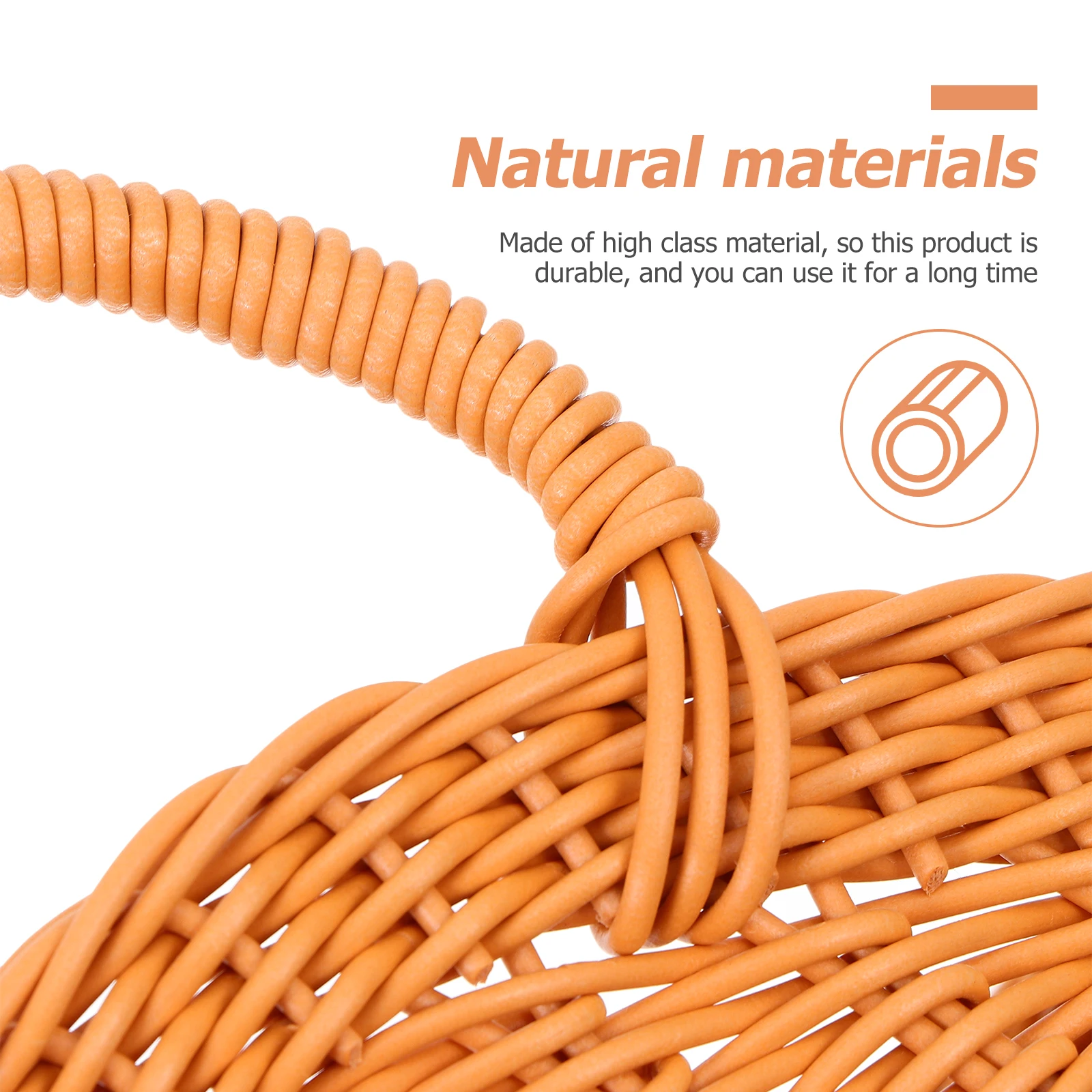 

1pc Weaving Craft Flower Hanging Decor Wall Mounted Storage Basket Kitchen Organizing Woven Wall Flower Basket Balcony Storage