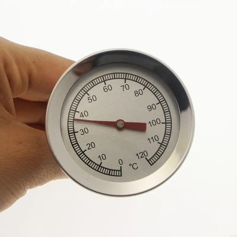 97QD Grill Thermometer 54mm Diameter Rumah Tangga Logam Kecil Daging Untuk Daging Sapi Piknik Buatan Buatan