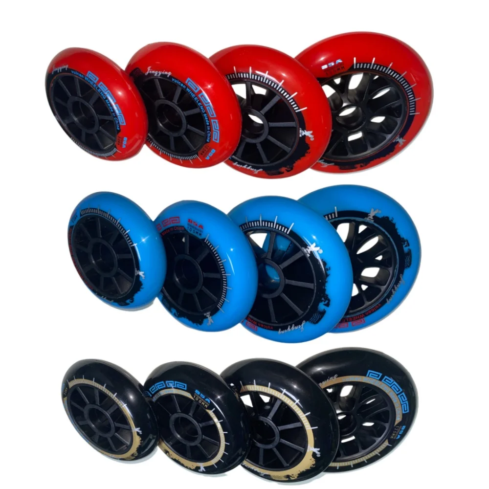 high-wear-resistance-85a-black-speed-roller-skate-wheels-outdoor-90-100-110-125mm-for-flashing-rollers