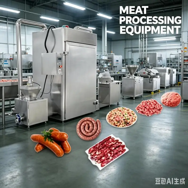 Meat Sausage Fill Automatic Quantitative Bologna Salami Make Line Machine Process Plant Hot German Customized