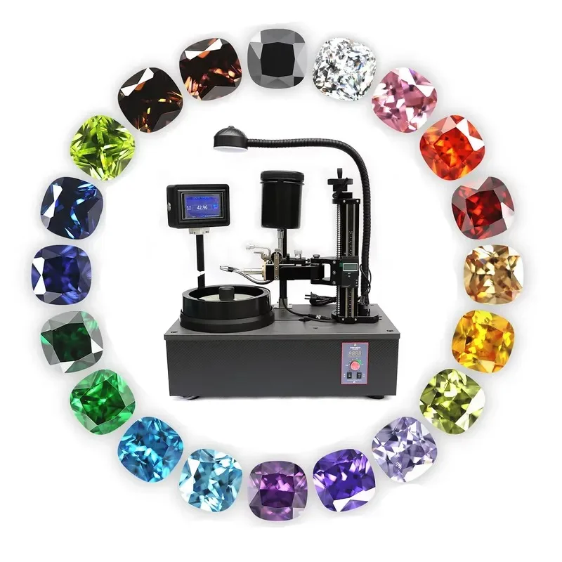 New Arrival High Accuracy Lapidary Faceting Machine 3000RPM Speed Control Adjustable for Gem Cutting Jewelry Tools &