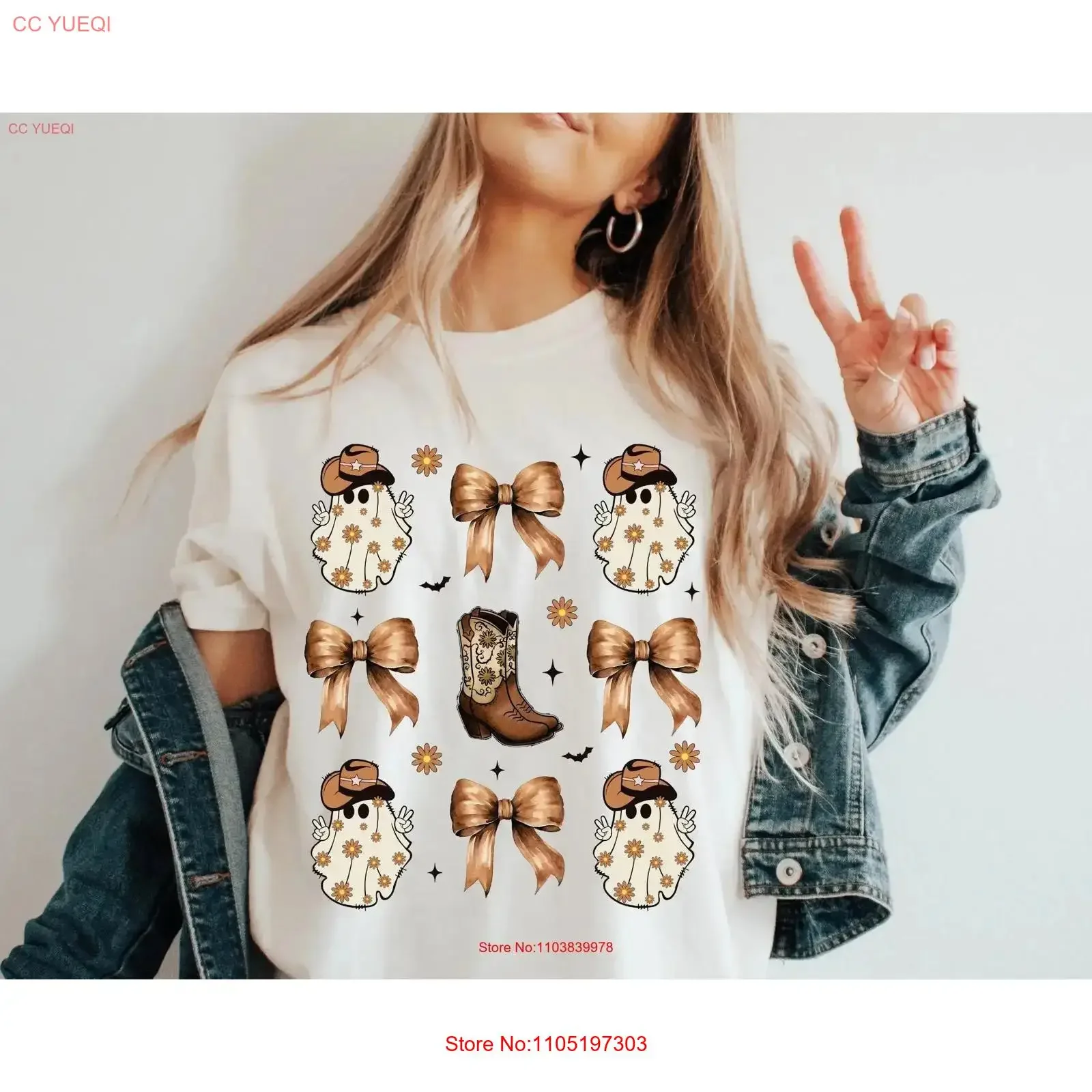 

Футболка Coquette Halloween в стиле вестерн с ковбойским бантом, винтажная, с эффектом потертости, слегка комфортная, с графическим принтом, повседневная