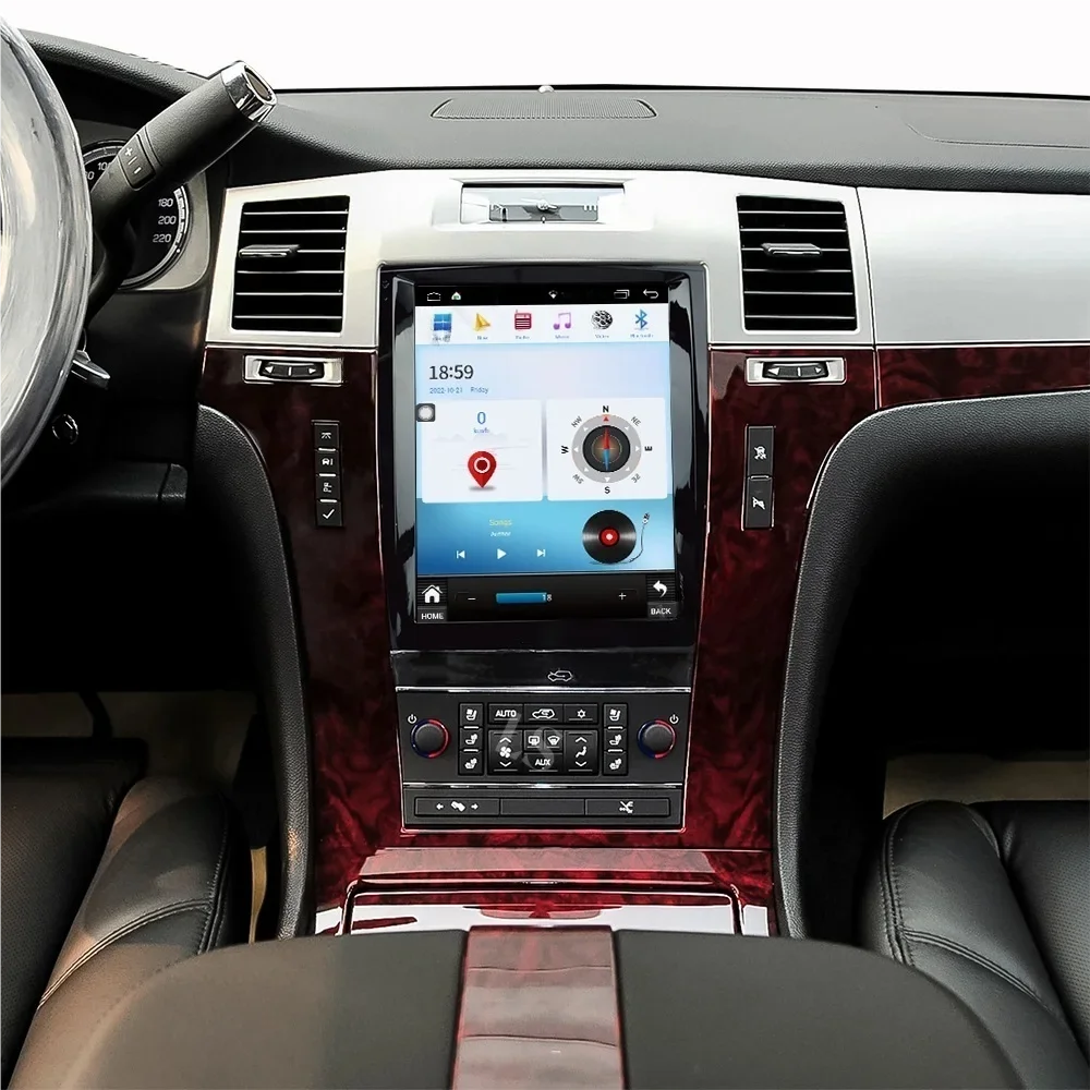 

Carplay Android13 For Cadillac Escalade 2006 - 2013 Car Autoradio Multimedia Video Navigatio Camera Monitor Screen BT Stereo