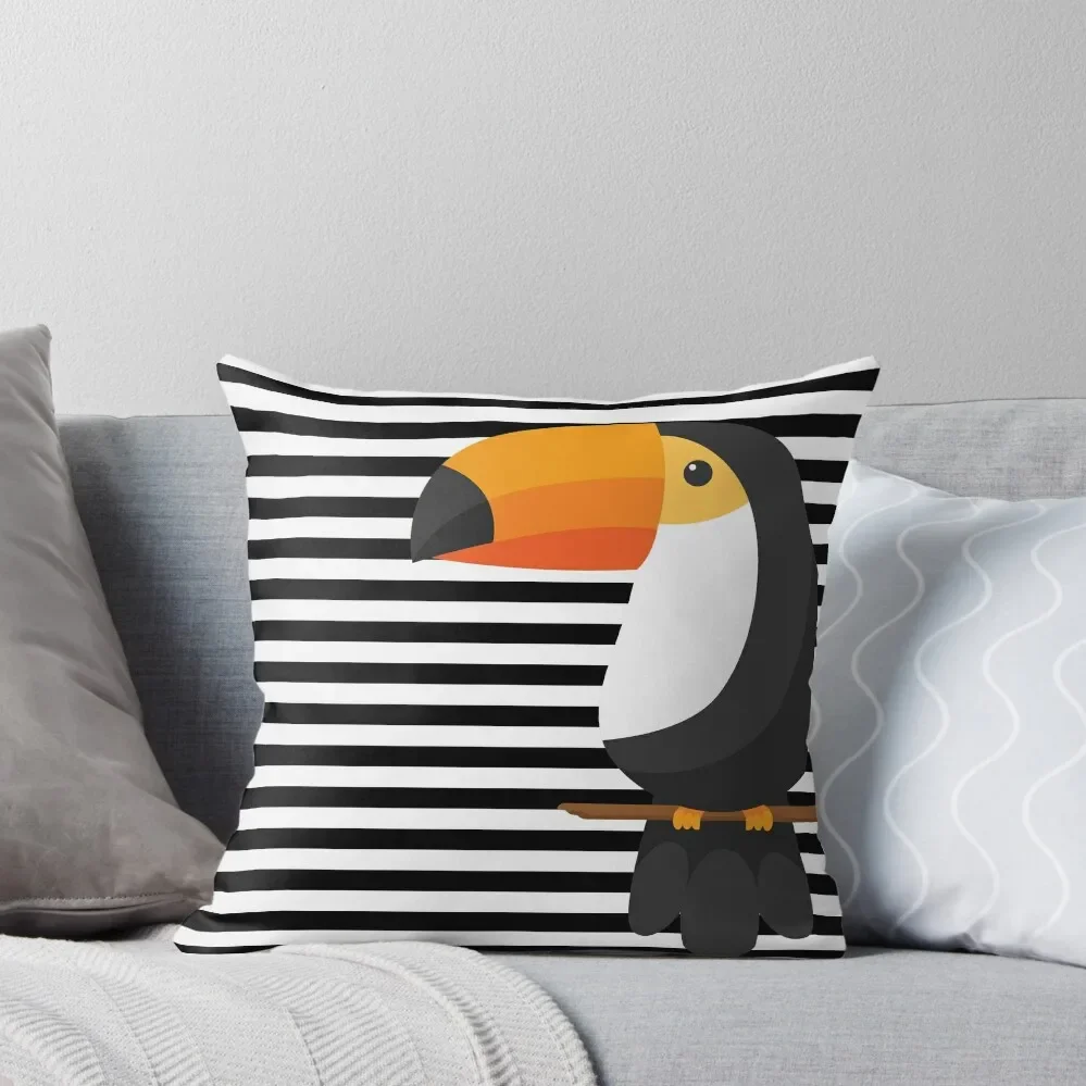 

TOUCAN - TROPICAL BIRDS Throw Pillow Bed pillowcases Sofas Covers pillow