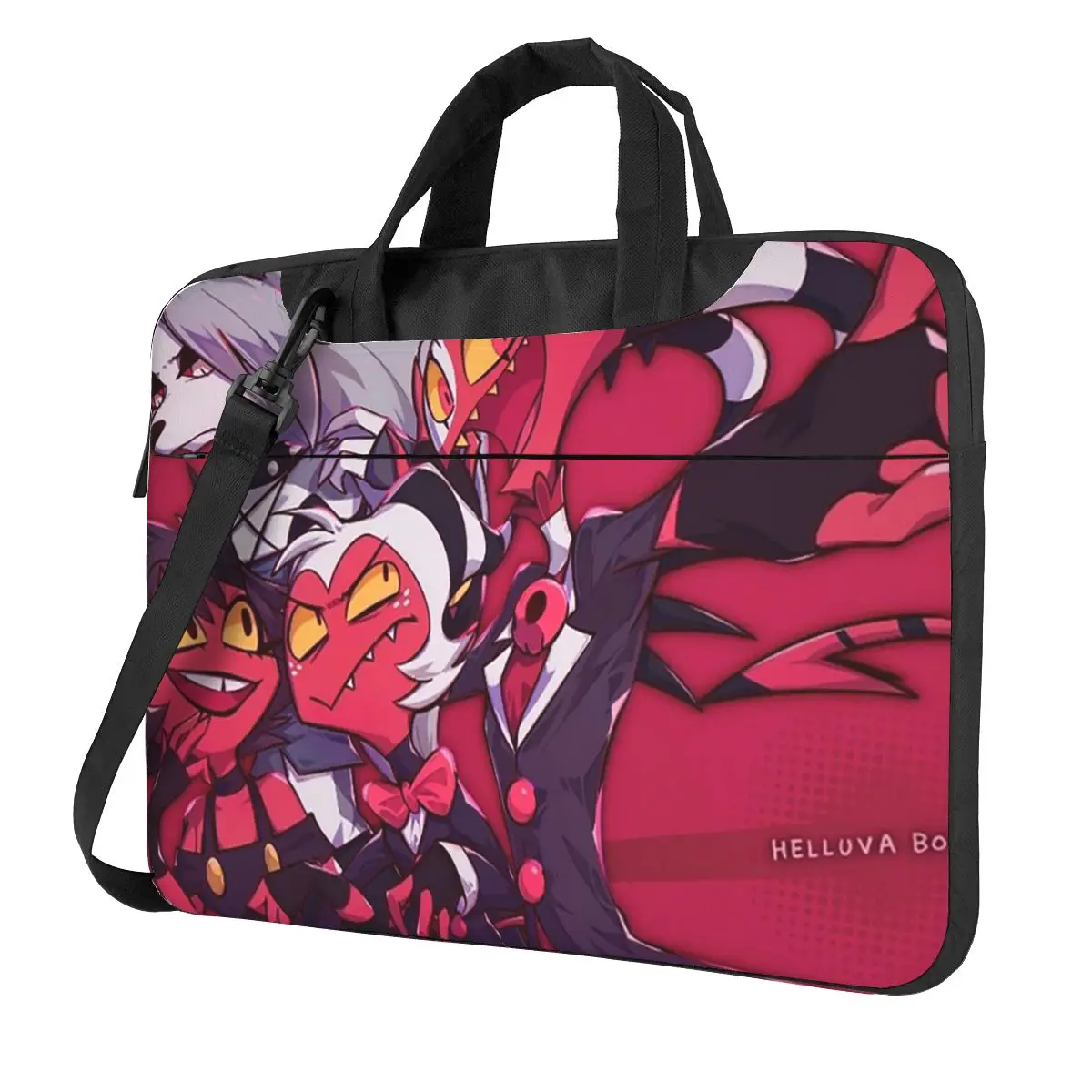 Loona Collage Helluva Boss Anime Crossbody Laptop Bag Case  Resistant Protective Notebook Pouch for Macbook Pro Lenovo
