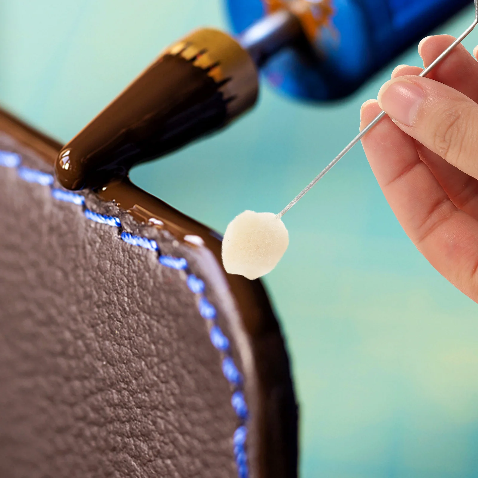 

10 шт., шерстяная кисть для окрашивания, прочный инструмент для нанесения пятен, инструмент для окрашивания, гладкая отделка, принадлежности для рукоделия