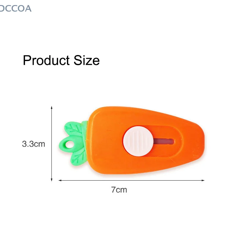Mini cortador de cuchillos de zanahoria, cortador de papel de zanahoria portátil, cuchillo de desembalaje para mensajería