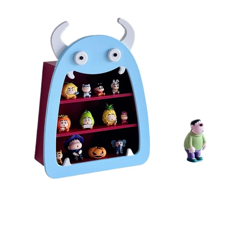 

Dopamine Color Cup Holder Little Monster Display Stand Living Room Desk Storage Shelf Grid Wall Decoration