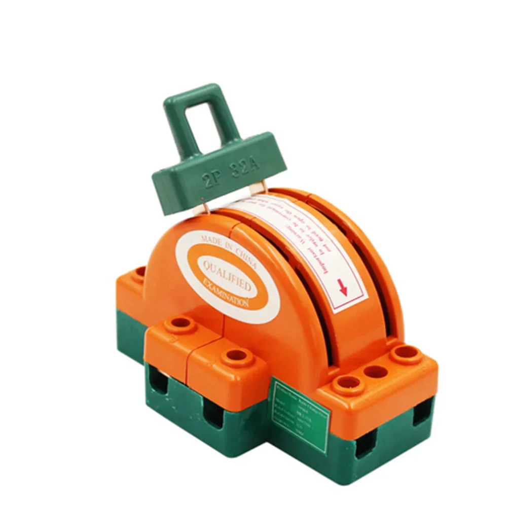 1PC Heavy Duty 2Poles Double Throw DPDT 2P 100A Safety Knife Blade Disconnect Switches