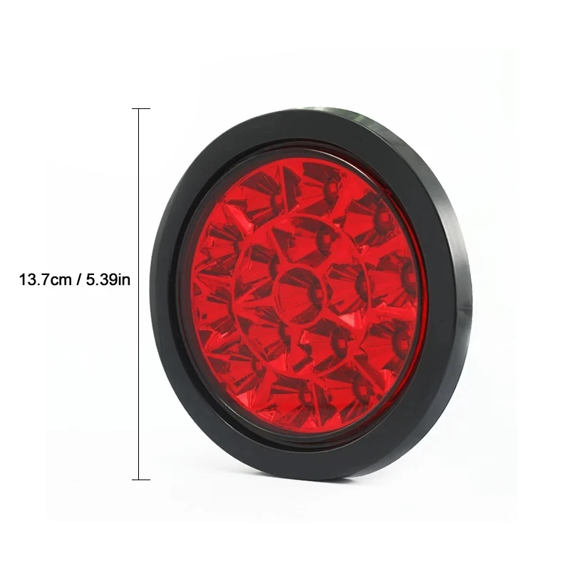 24V Car Tail Light Round Universal LED Signal lamp Truck Side Lights Trailer Night Driving Safety Warning Light Accessories