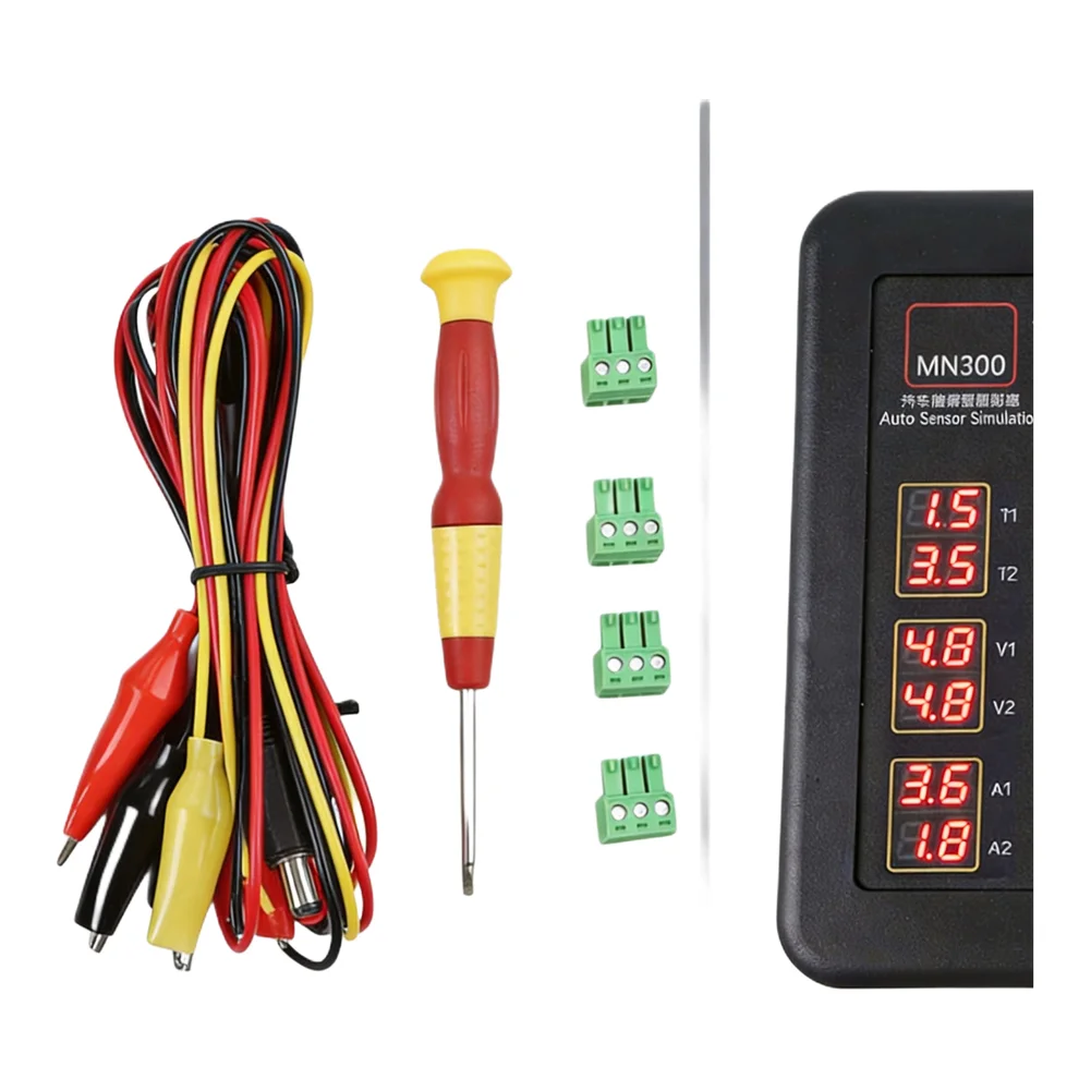 MN300 Automotive Sensor Simulator, 12-24V Signal Generator For Voltage Resistance Oxygen TPS Testing, Car Diagnostic Tool With A