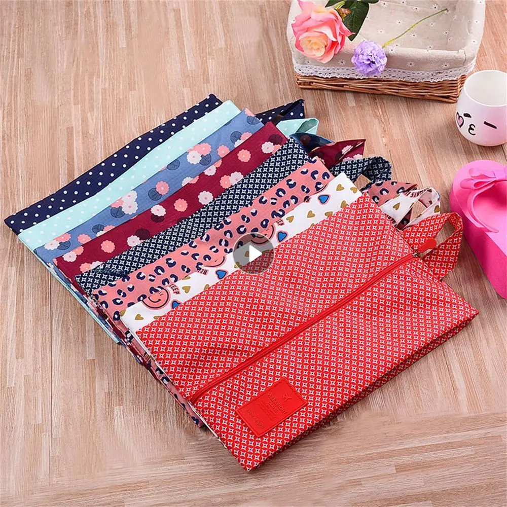 Storage Organizer Women Travel Oxford Cloth 35cm  21cm Storage Tools Shoe Storage Bag Waterproof Zipper Cosmetic Bags Foldable