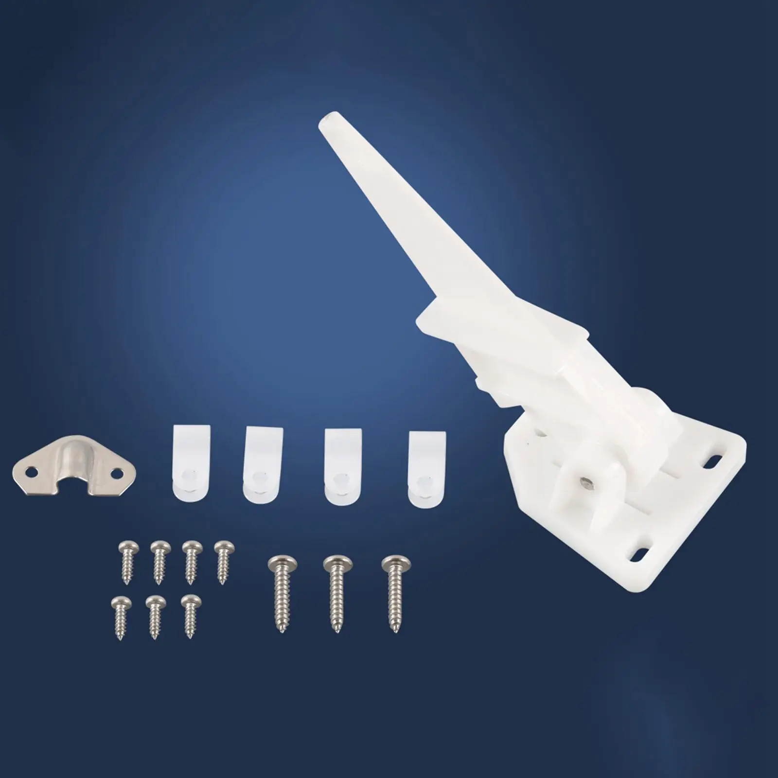 

Marine Speedometer Pitot with Accessories Portable Accurate Reading Tool White Mini 80 MPH Speedometer Kick up Pilot Tube