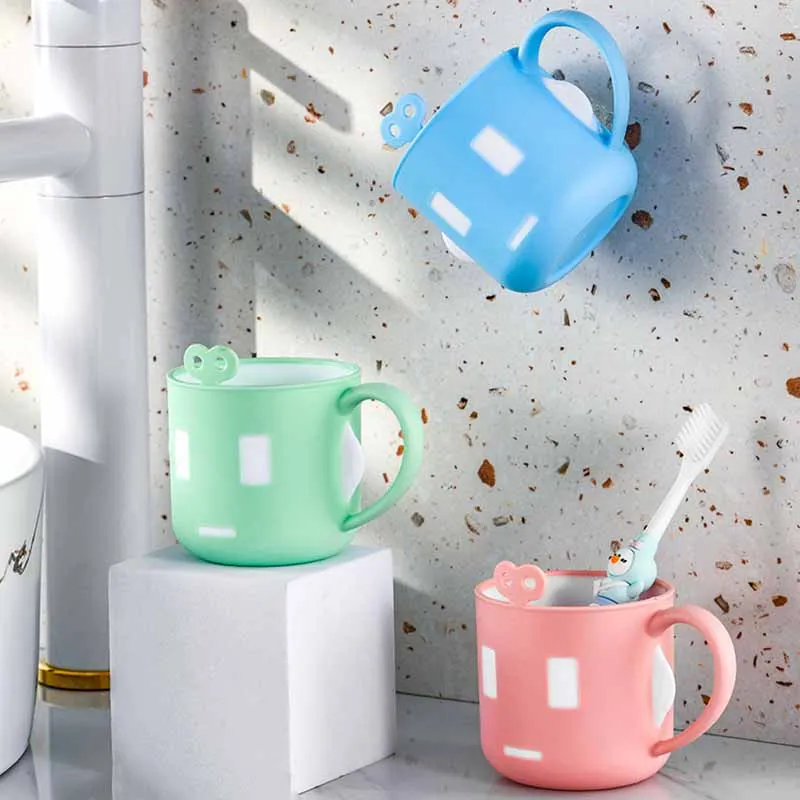 New Cartoon Cute Robot Mouthwash Cup Children Boys Drinking Cup Mouthwash Cup Bathroom Drop-resistant Brushing Supplies