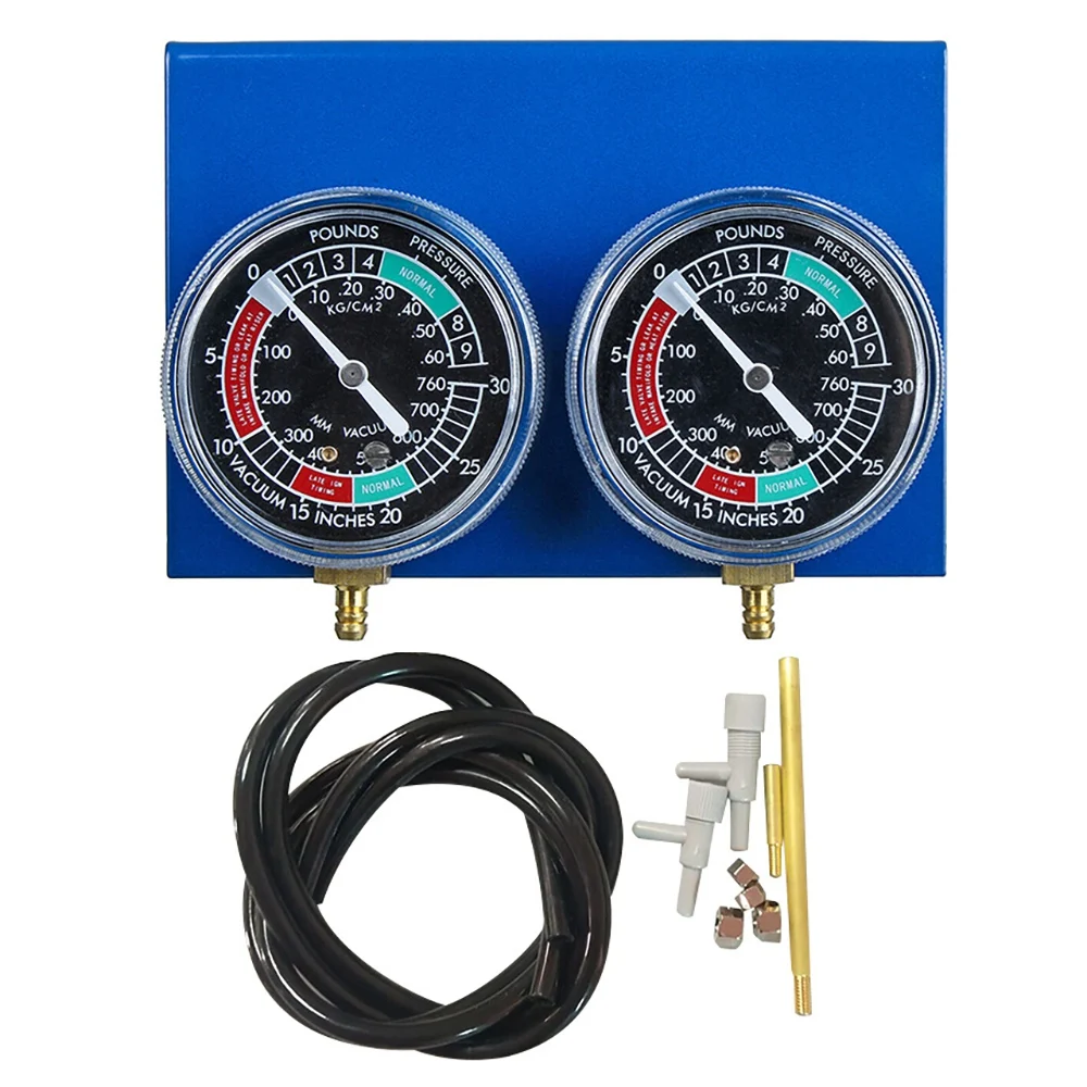 2X Motorcycle Carburetor Carb Vacuum Gauge Balancer Synchronizer Tool + Hose