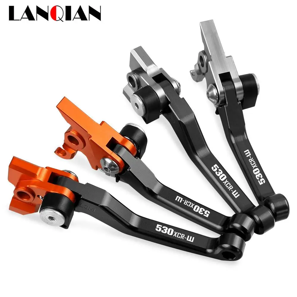Motocross Foldable Pivot Dirt Bike Brake Clutch Levers Handle Lever Accessories Fit FOR 530XCW 530 XCR-W 2008 2009 2010 2011 image 2