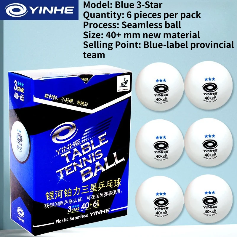 YIHHE ITTF Approved Table Tennis Balls 3 Stars & WTT 40+mm Seamed & Seamless Professional Training & Match Ping Pong Balls