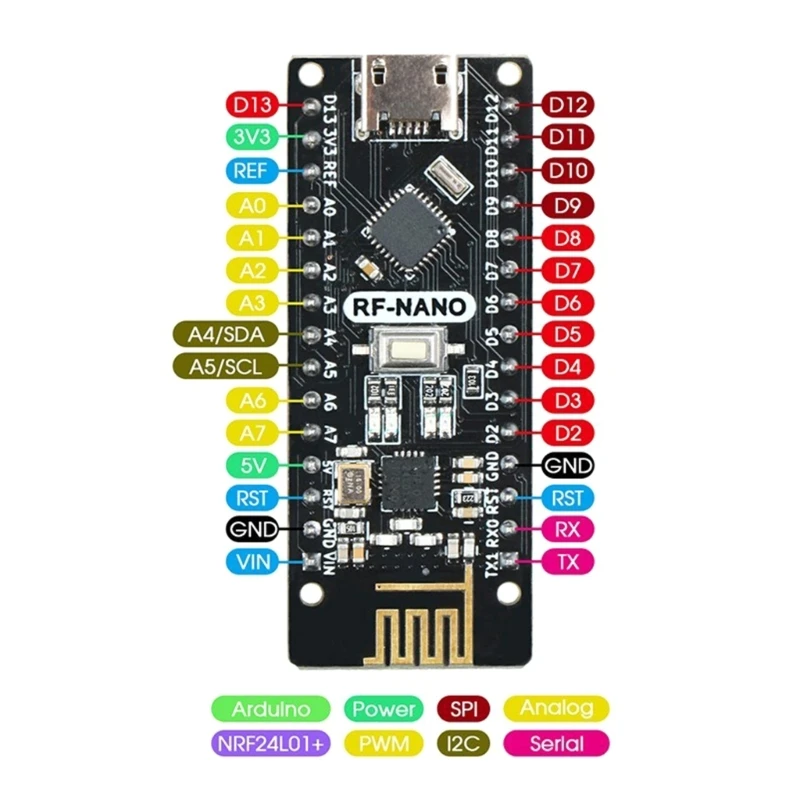 RF-Nano Compatible ATMEGA328P Serial Module PCB Boards 40mA Accessories Dropship