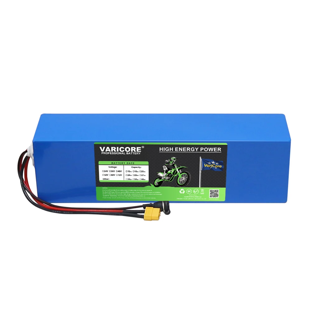 VariCore 48 V 15 Ah 13s3p 21700 Lithium-Akku mit integriertem BMS-Schutz für 54,6 V E-Bike-Dreiräder, Elektrofahrzeuge