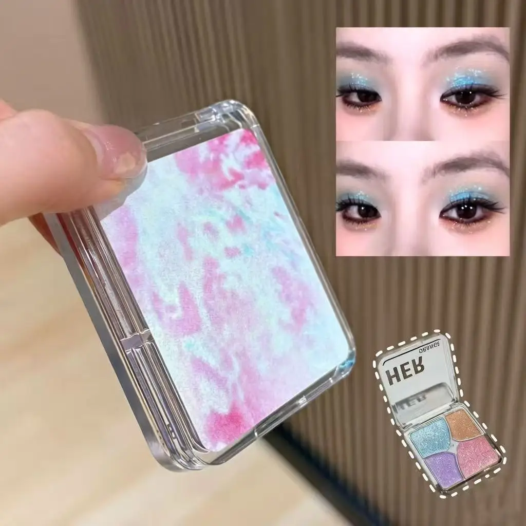 Herorange Multi-Functional Makeup Palette Four Uses Soft Texture Long Lasting Elegant Look for Daily Makeup and Photography