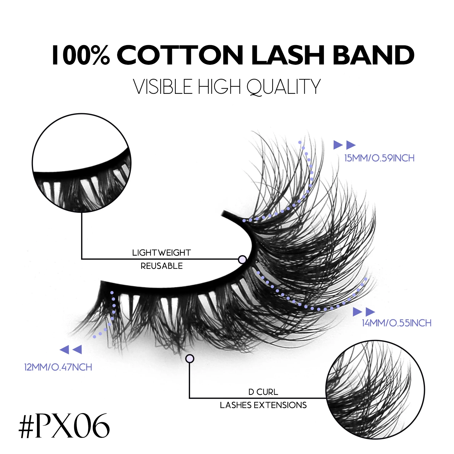 VELTRINAY Cat Eye Lashes Natural Eyelashes Fluffy Wispy Strips Lash 3D Faux Mink Lashes Cross Style False Eyelashes Makeup