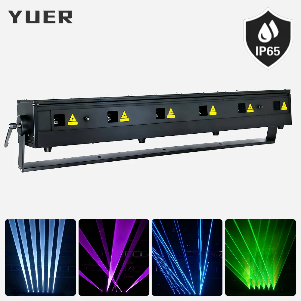 

Waterproof 6X2W/3W/4.5W RGB Beam Animated Laser Matrix Light RJ45-ILDA Bar light 20KPPS Flight case DMX512 for DJ Disco club bar