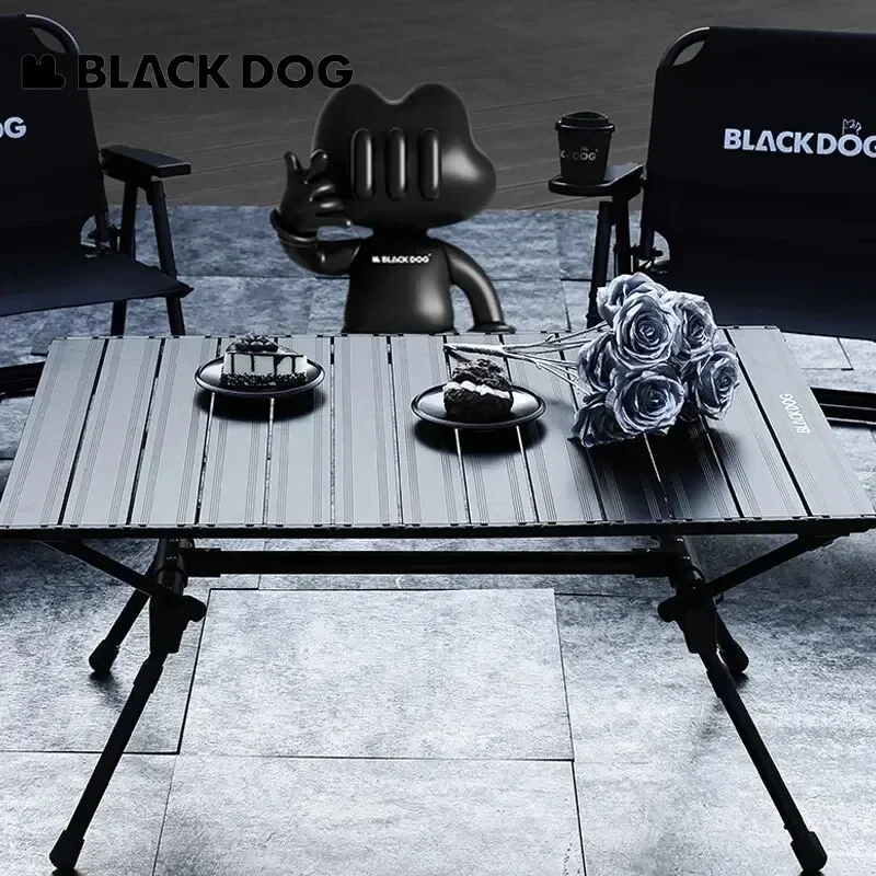 BLACK DOG Camping Table 30kg High Load Foldable Picnic Table Removable Portable Coffee Tables Outdoor Folding Cart Side Table