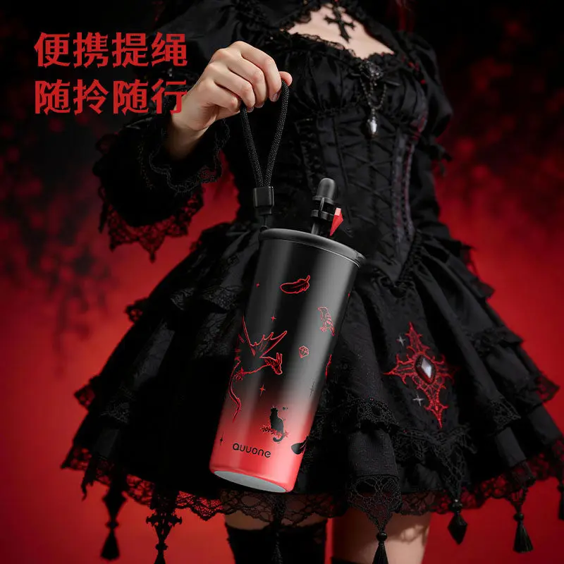 

Anime Love and Deepspace Sylus Dragon Cosplay Ceramic Coating Straw Insulated Mug Vacuum Cup Cartoon Thermal Mugs Birthday Gift