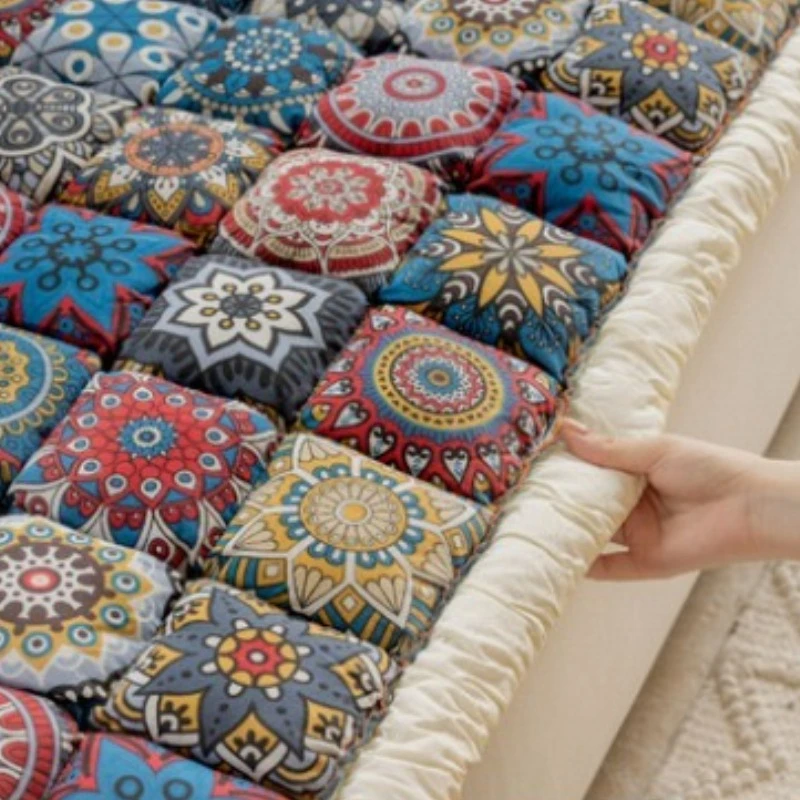 قماش غطاء أريكة على الطراز البوهيمي لعام 2025 بمرونة عالية ومضاد للانزلاق بالكامل مناسب لجميع المواسم كغطاء وسادة أريكة