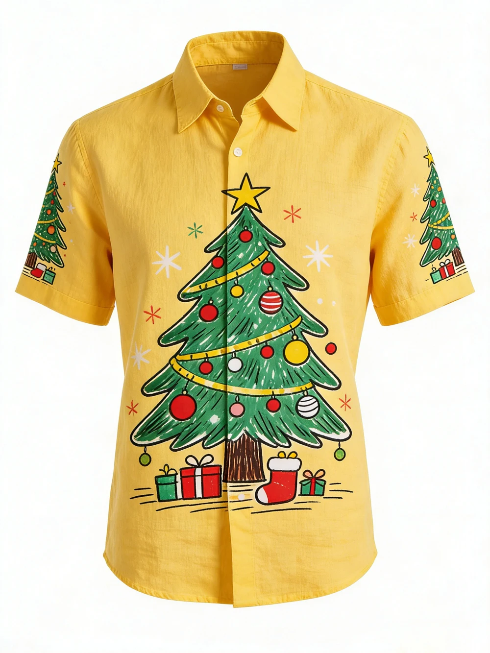 メンズ サンタクロース スリー 3D プリント レッド シャツ ハワイアン トロピカル カジュアル シャツ フェスティバル パーティー 衣類 メンズ 新年トップ メンズ