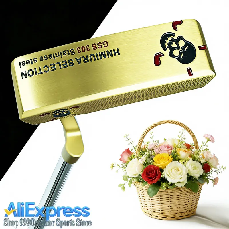 

Клюшки для гольфа Golden Right Handed GSS303, Т-образный паттер для гольфа, стальной шафт и чехол для головки клюшки, длина 33, 34 или 35 дюймов, оборудование для гольфа