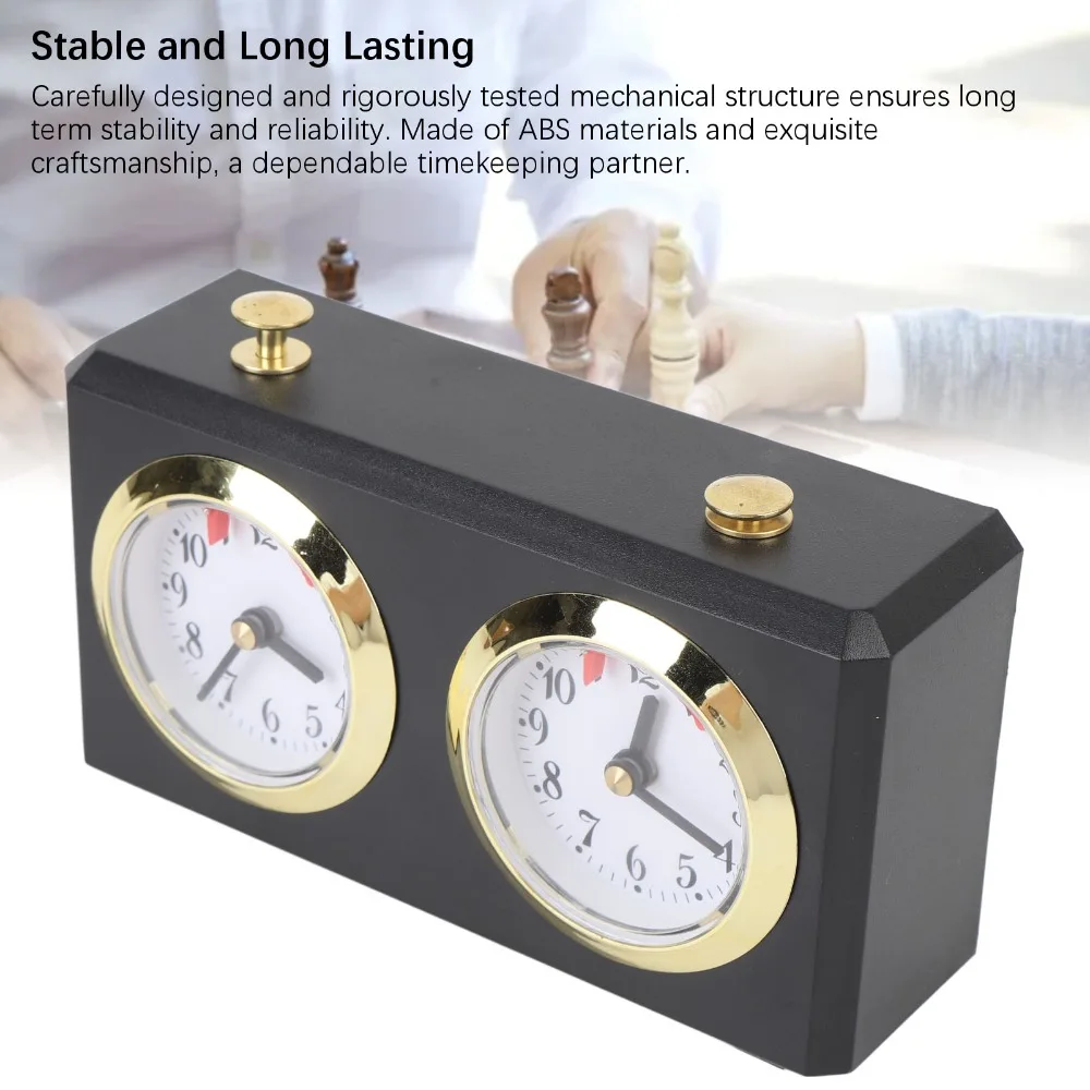 with Large Dials Mechanical Chess Clock No Batteries Required Wind Up Mechanism Analog Chess Clock Board Game Clock