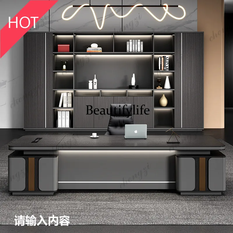 

M9344 Workstation Modern Mesa Escriotorio Home Office L Shape Storage Executive Desk Designer Computer Bureaux Table Computer De