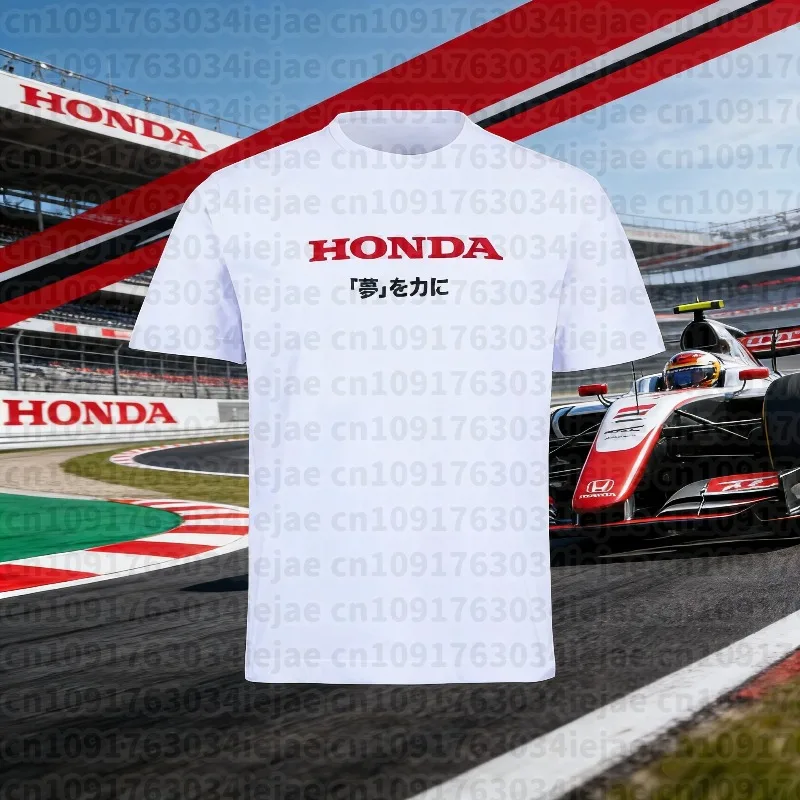 

Новая летняя футболка Honda 2026 для мужчин и женщин, хлопковая рубашка для весны и осени, повседневный топ для мотокросса Honda Paddock