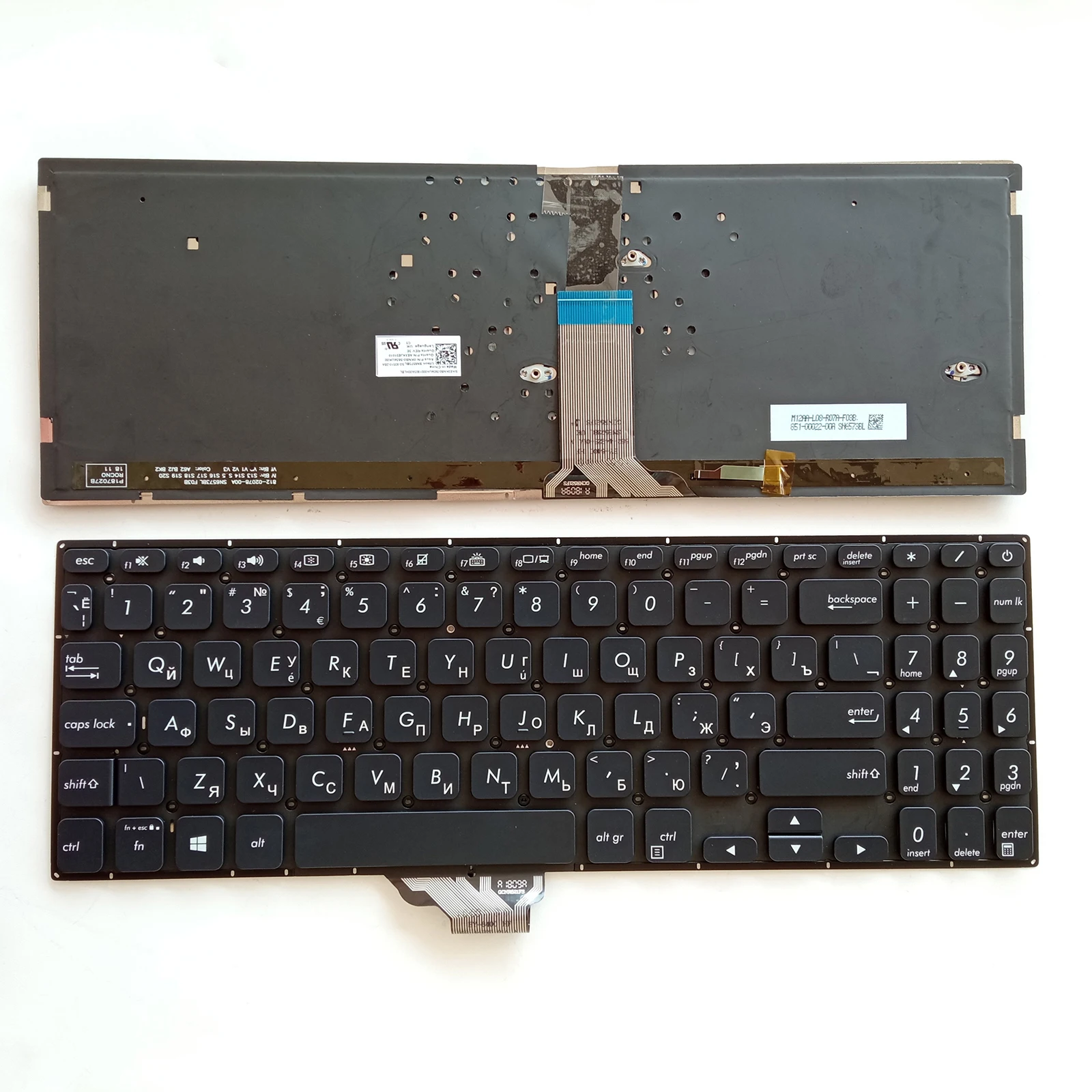 RU Layout for ASUS S530 S530U S530F S15 S530UA S530UN S5300 S5300F S5300FN Laptop Keyboard